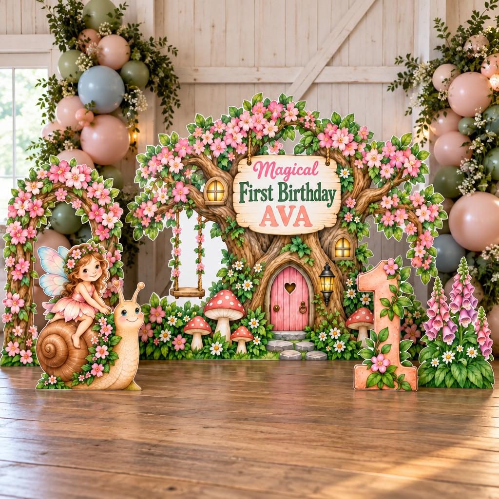 Blossom Fairy Tree First Birthday Set
