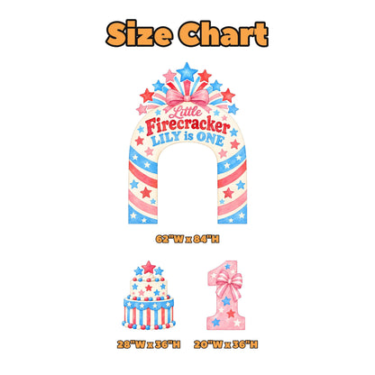 Pastel Firework Bow Little Firecracker Arch