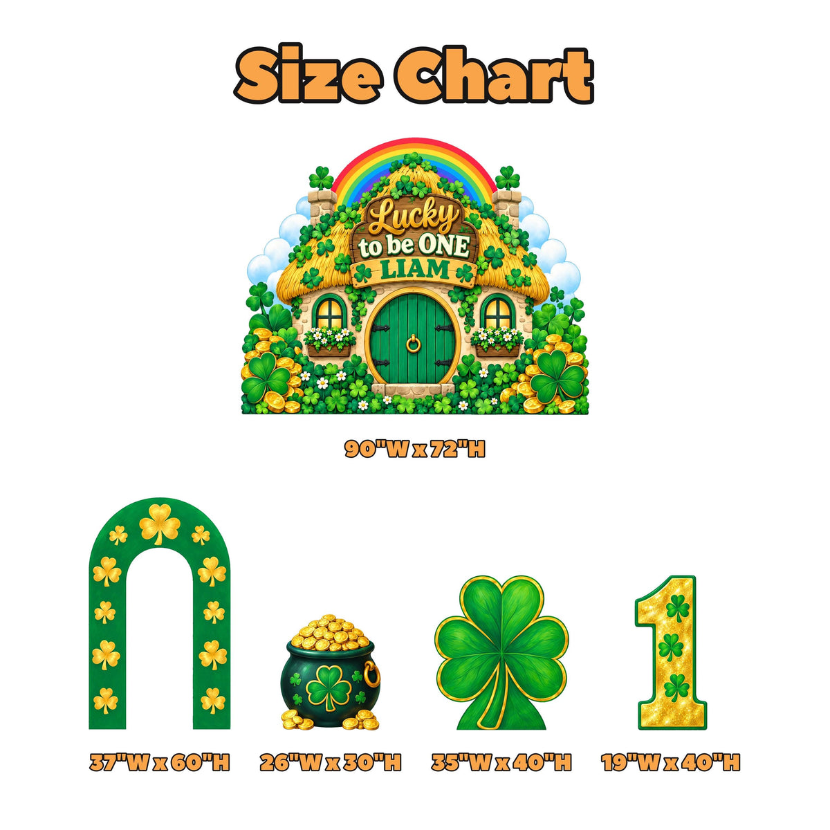 Clover Cottage Lucky One Backdrop Set