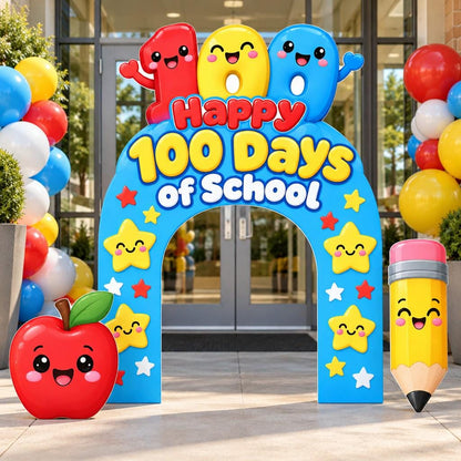 Sky Blue Kawaii 100 Days Arch Set
