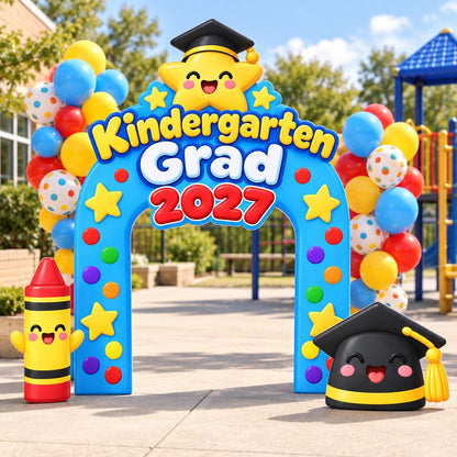 Blue Star Kindergarten Grad Arch Set