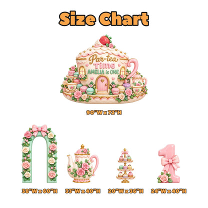 Pastel Rose Teacup House Tea Party Set