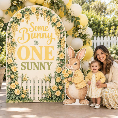 Blue Rose Garden Gate Some Bunny Arch Set