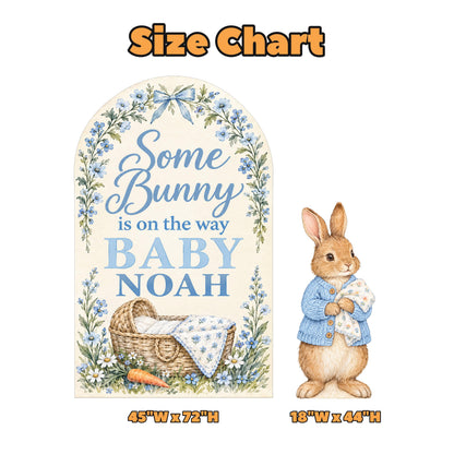 Blue Wildflower Cradle Some Bunny Arch Set