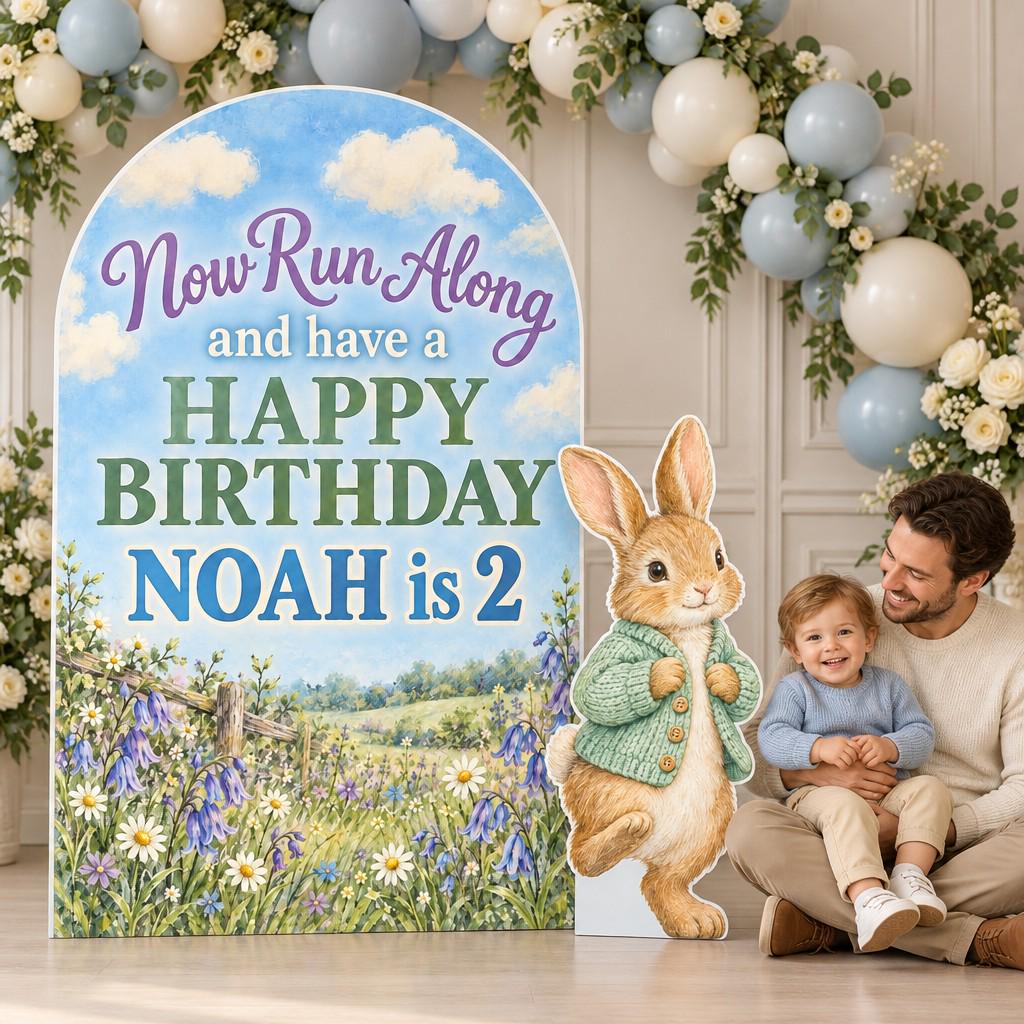 Bluebell Meadow Storybook Bunny Arch Set