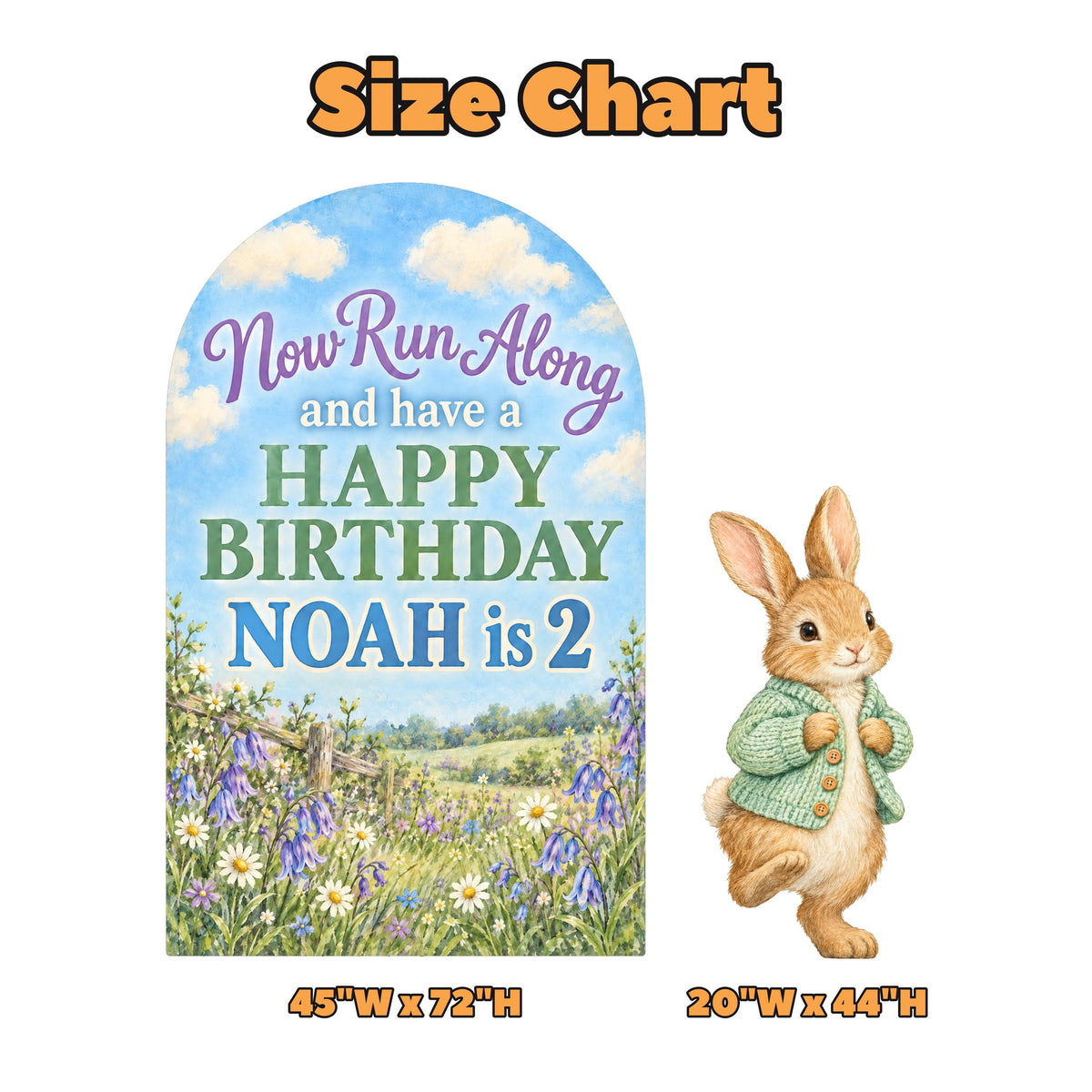 Bluebell Meadow Storybook Bunny Arch Set