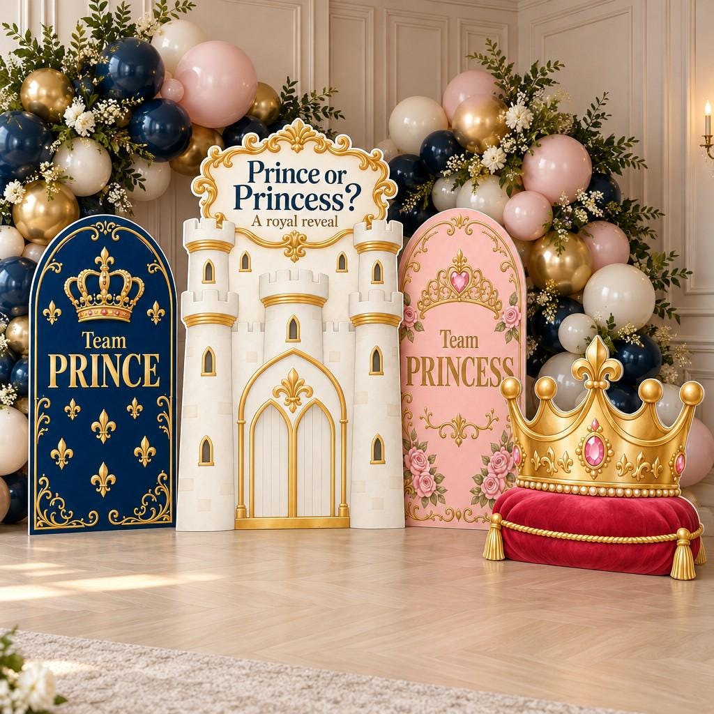 Royal Navy Gold Prince or Princess Reveal Set