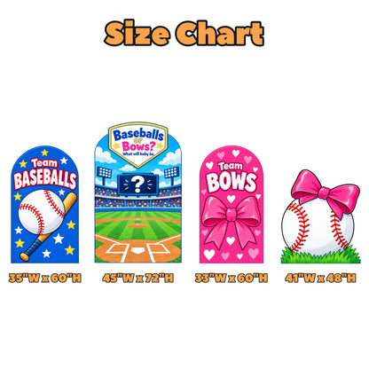 Ballpark Baseballs or Bows Reveal Set