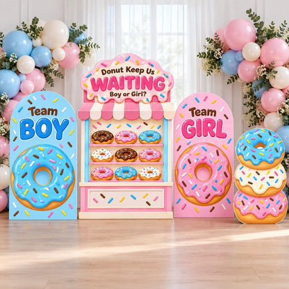 Donut Shop Gender Reveal Arch Set