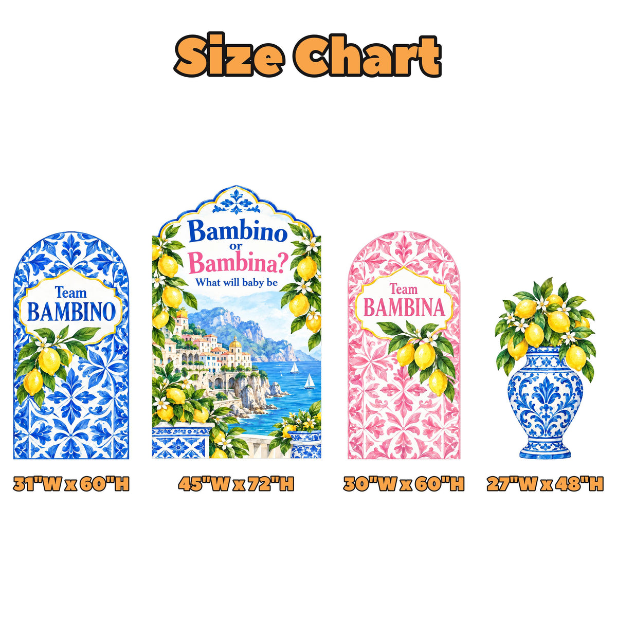 Amalfi Lemon Bambino Bambina Reveal Set