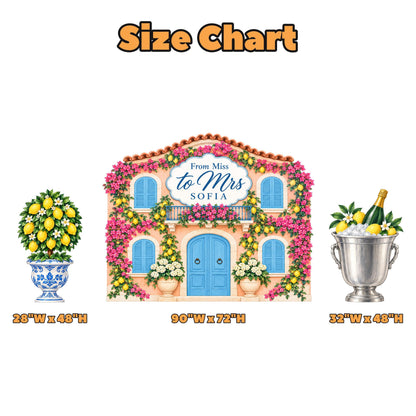Amalfi Villa Facade Lemon Bridal Set