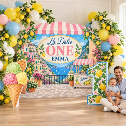 La Dolce One Positano Gelato Backdrop Set