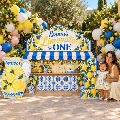 Amalfi Limonata Lemon Stand Backdrop Set