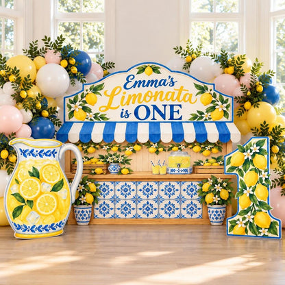 Amalfi Limonata Lemon Stand Backdrop Set