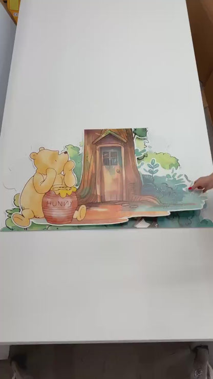 Classic Winnie the Pooh Cutout Decoration, Baby Shower Decor, Backdrop, Yard Sign, Honey Bear, Baby Birthday, Classic Bear, Gender Reveal