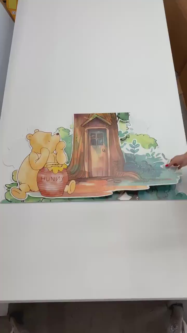 Classic Winnie the Pooh Cutout Decoration, Baby Shower Decor, Backdrop, Yard Sign, Honey Bear, Baby Birthday, Classic Bear, Gender Reveal