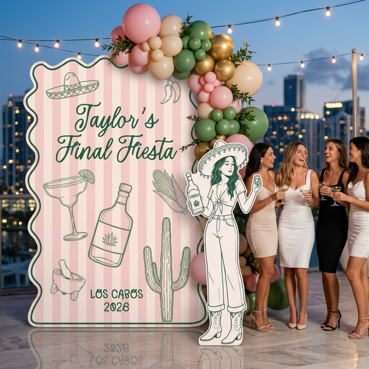 Final Fiesta Bachelorette Party Backdrop Set - display 1