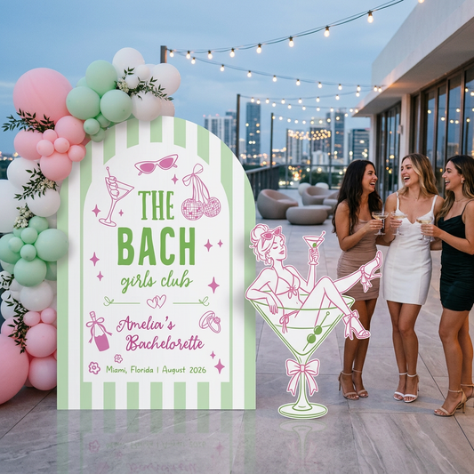 Bach Girls Club Bachelorette Party Backdrop Set - display 1