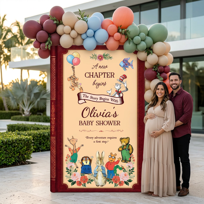 A New Chapter Begins Storybook Backdrop (Buttercream Chapter)