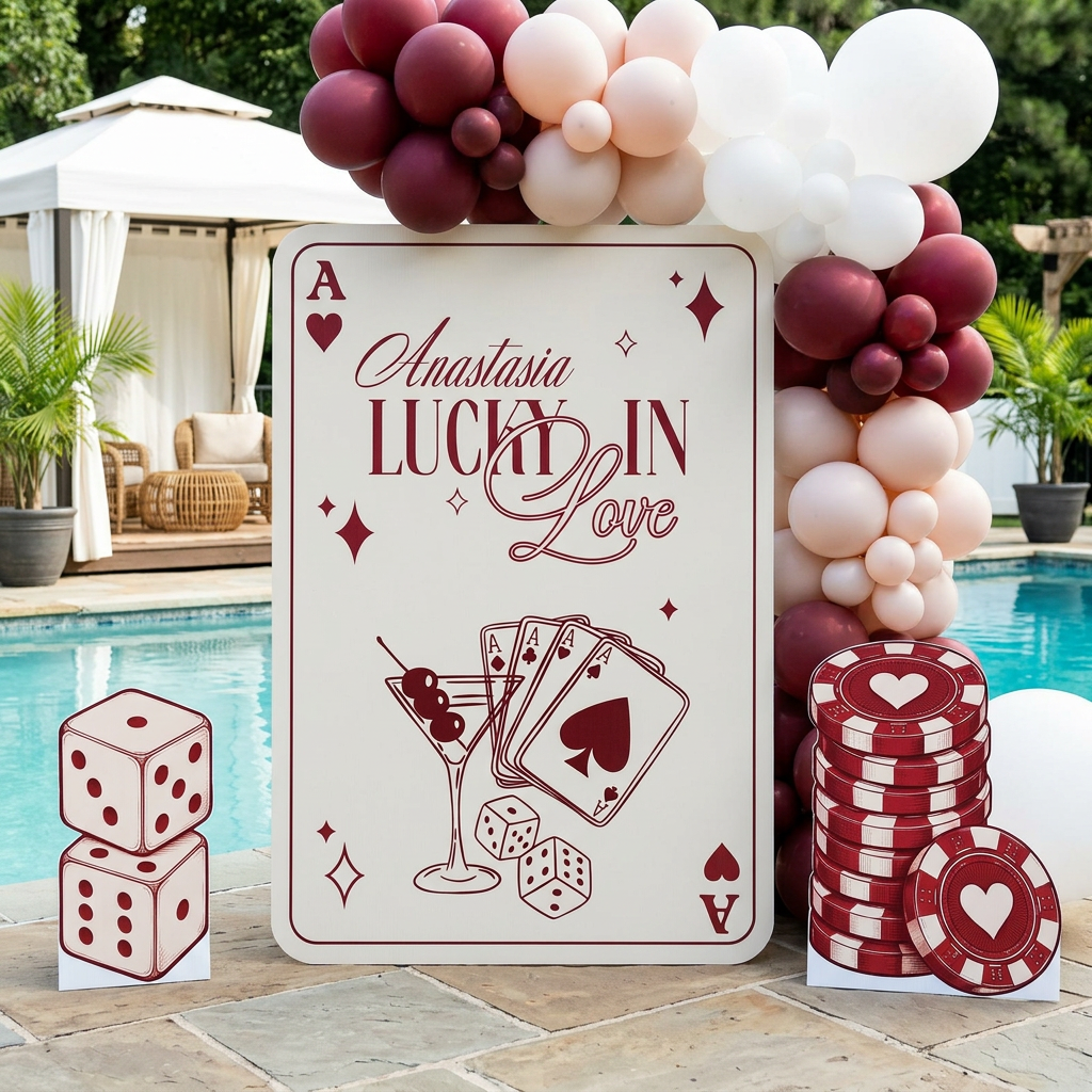 Lucky in Love Casino Bachelorette Party Set - display 2
