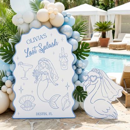 Last Splash Bachelorette Party Backdrop Set - display 2