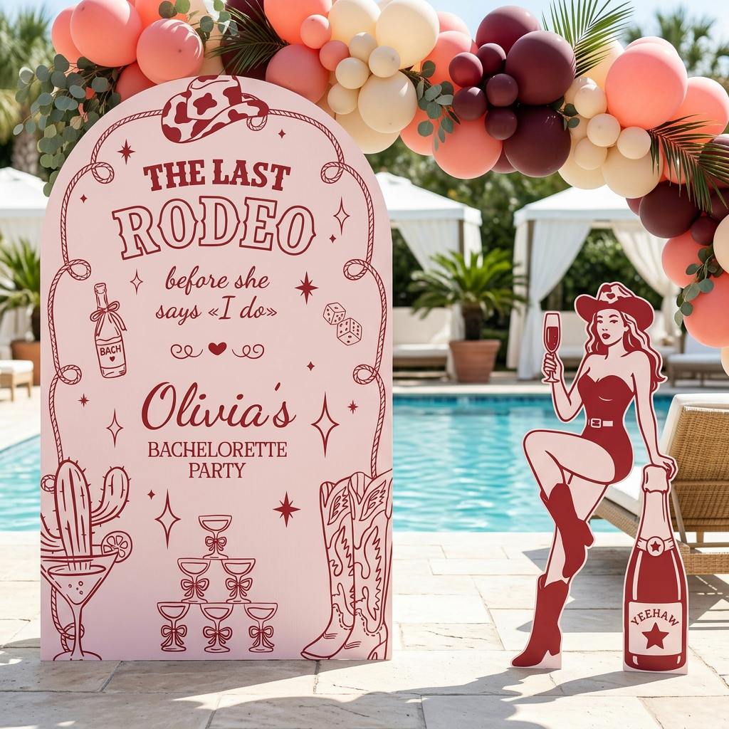 Last Rodeo Bachelorette Party Backdrop Set - display 2