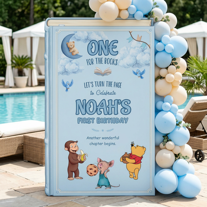 One for the Books Storybook Backdrop (Moonlit Clouds)
