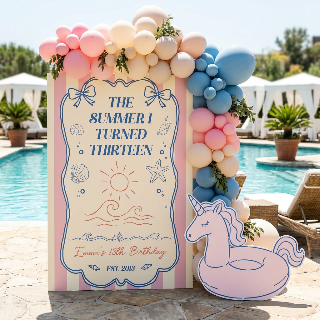 Summer I Turned Thirteen Birthday Party Set - display 2