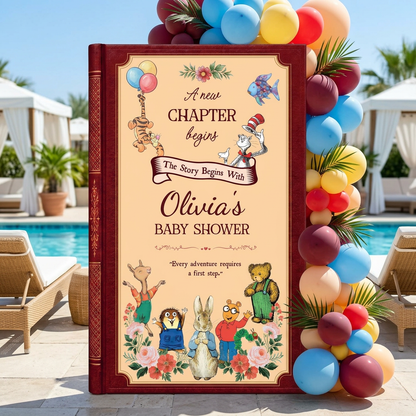 A New Chapter Begins Storybook Backdrop (Buttercream Chapter)