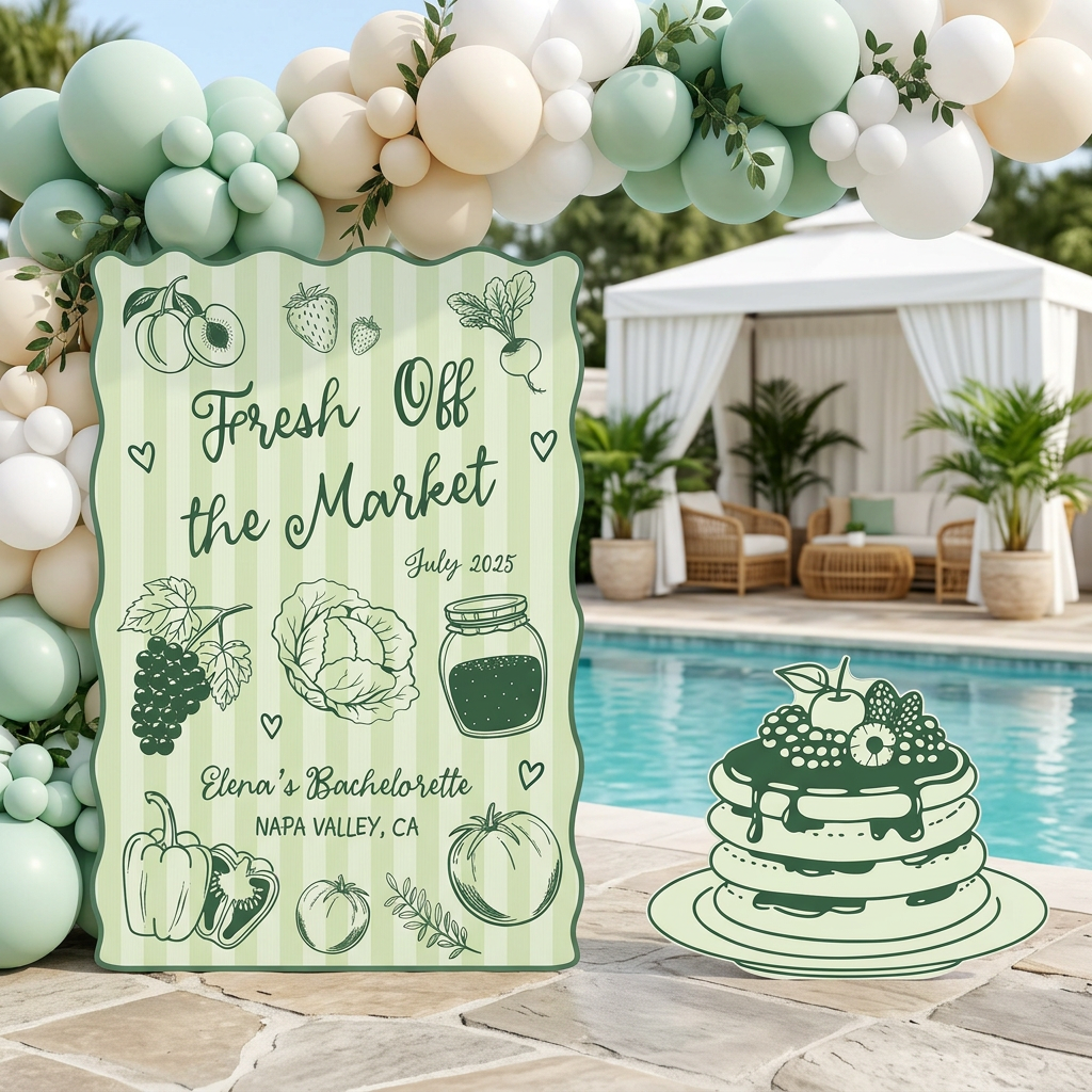 Fresh Off the Market Bachelorette Party Prop Set - display 2