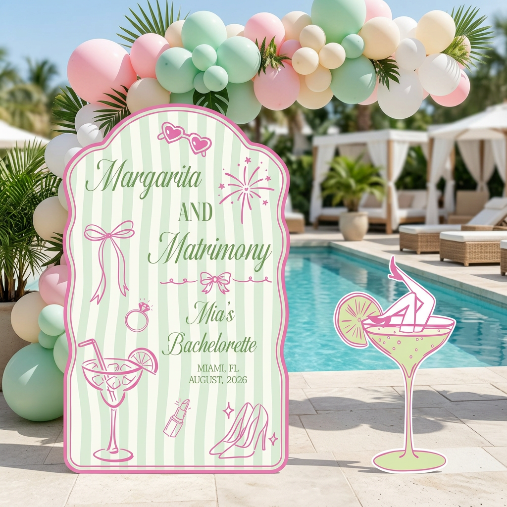 Margarita and Matrimony Bachelorette Party Set - display 2
