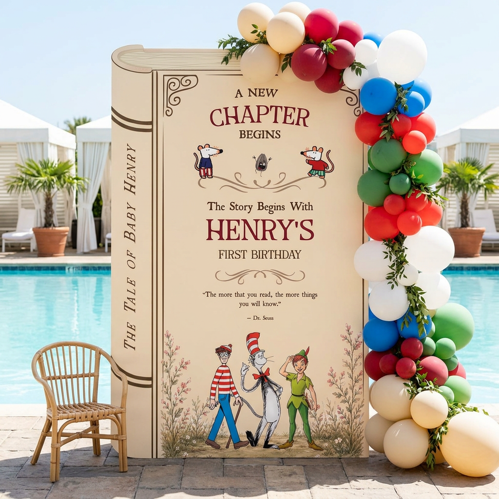 One for the Books Storybook Backdrop (Tale of Baby)