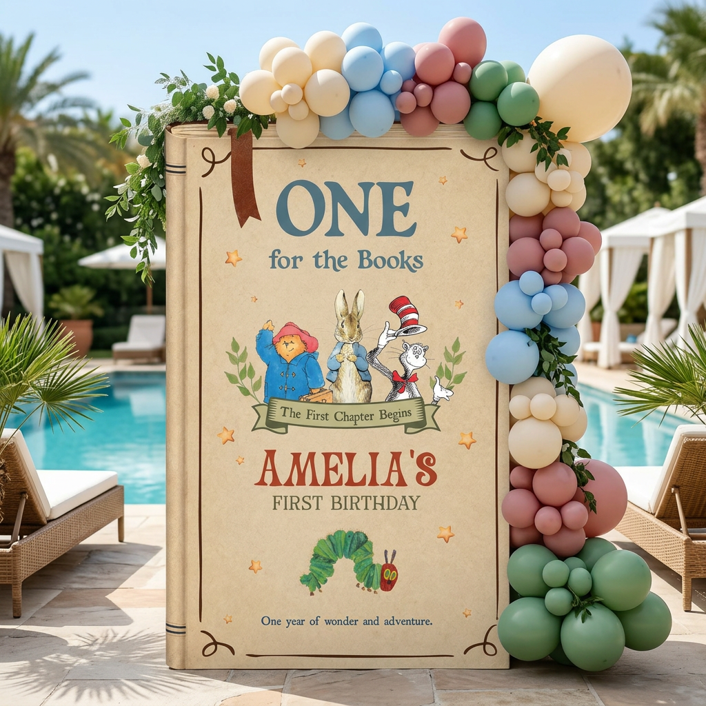 One for the Books Storybook Backdrop (Kraft Adventure)
