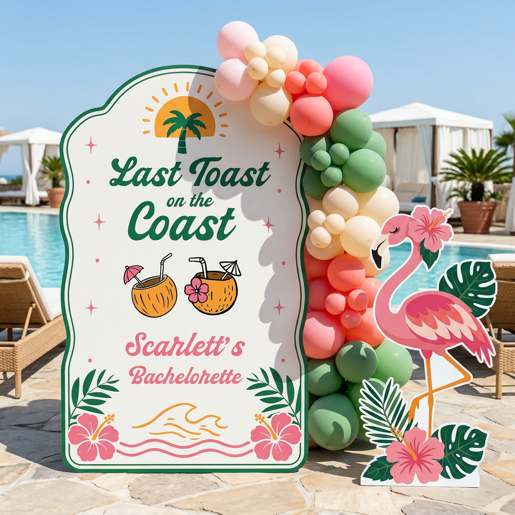 Last Toast on the Coast Bachelorette Party Set - display 2