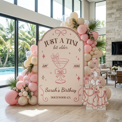Just a Tini Bit Older Birthday Party Backdrop Set - display 3