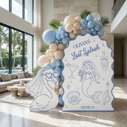 Last Splash Bachelorette Party Backdrop Set - display 3