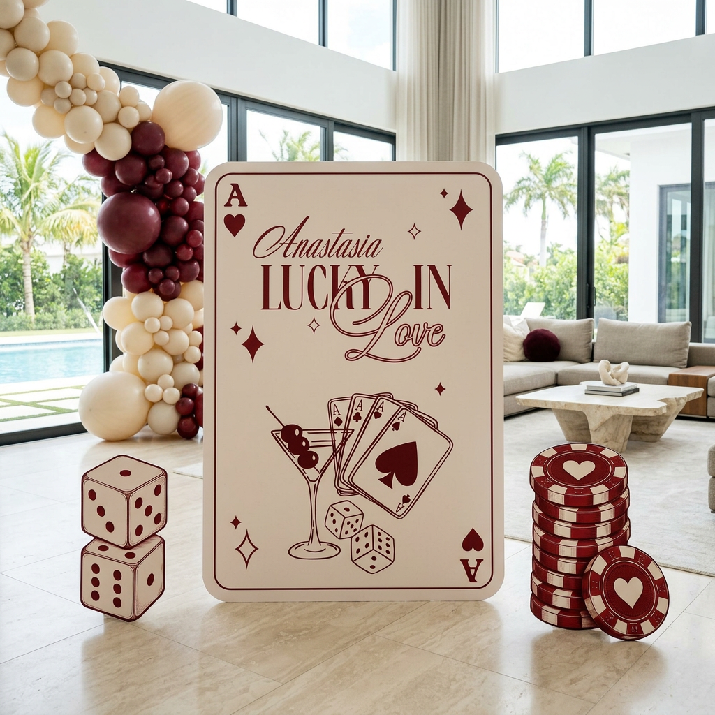 Lucky in Love Casino Bachelorette Party Set - display 3