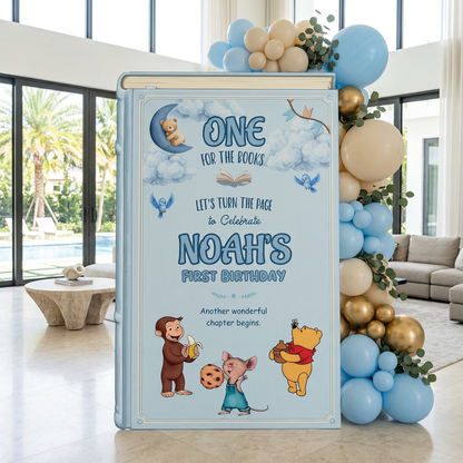 One for the Books Storybook Backdrop (Moonlit Clouds)