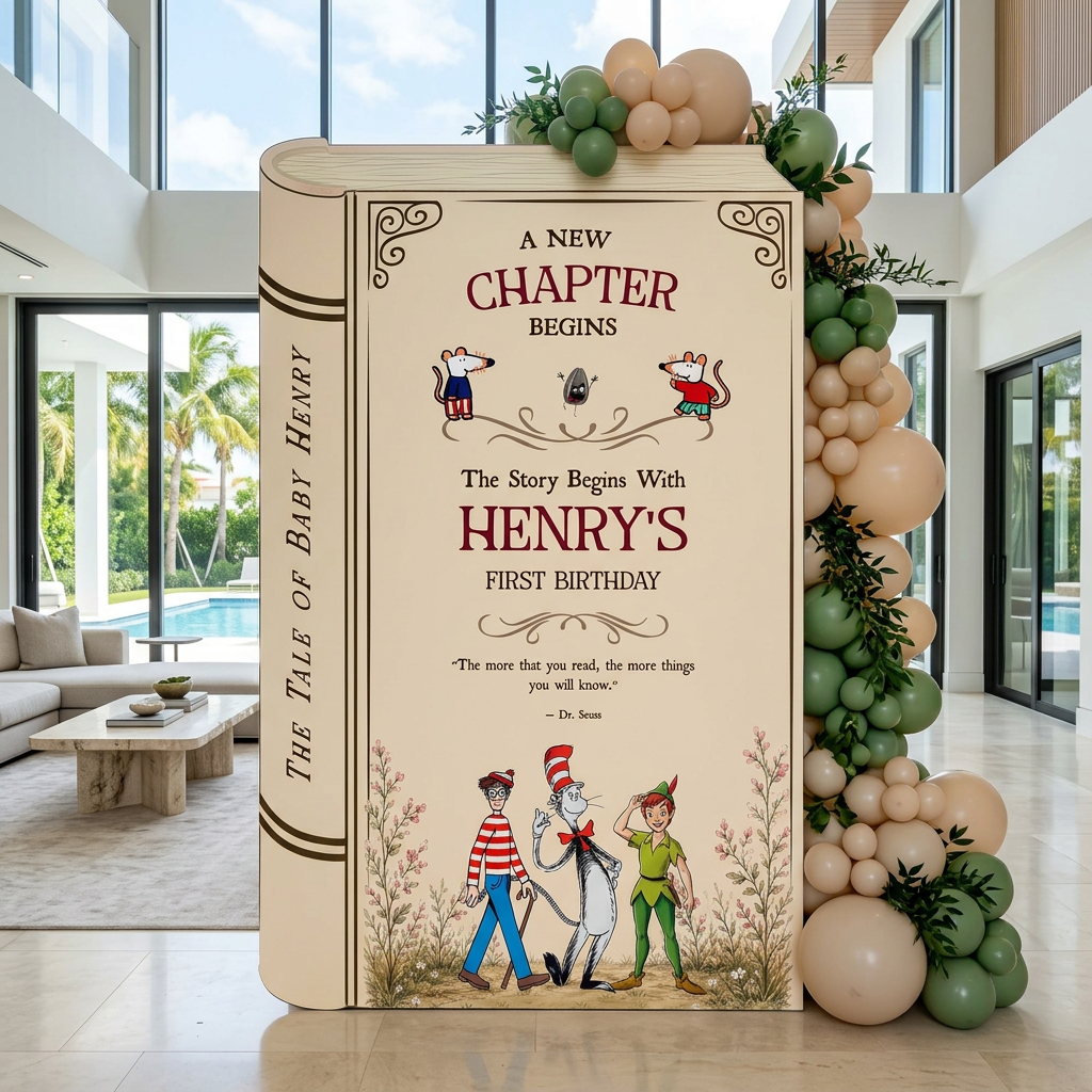 One for the Books Storybook Backdrop (Tale of Baby)