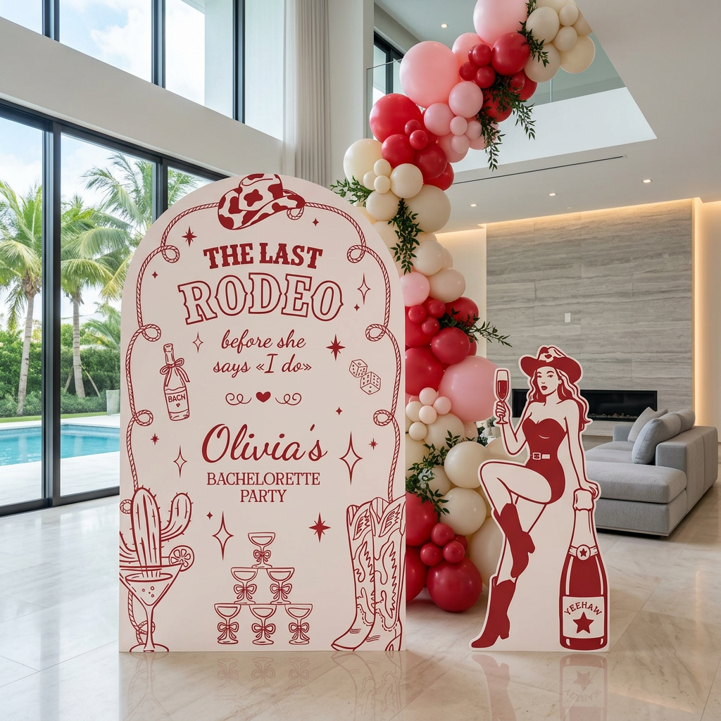 Last Rodeo Bachelorette Party Backdrop Set - display 3