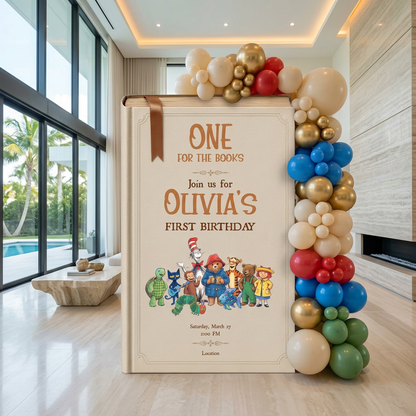 One for the Books Storybook Backdrop (Ivory Classics)