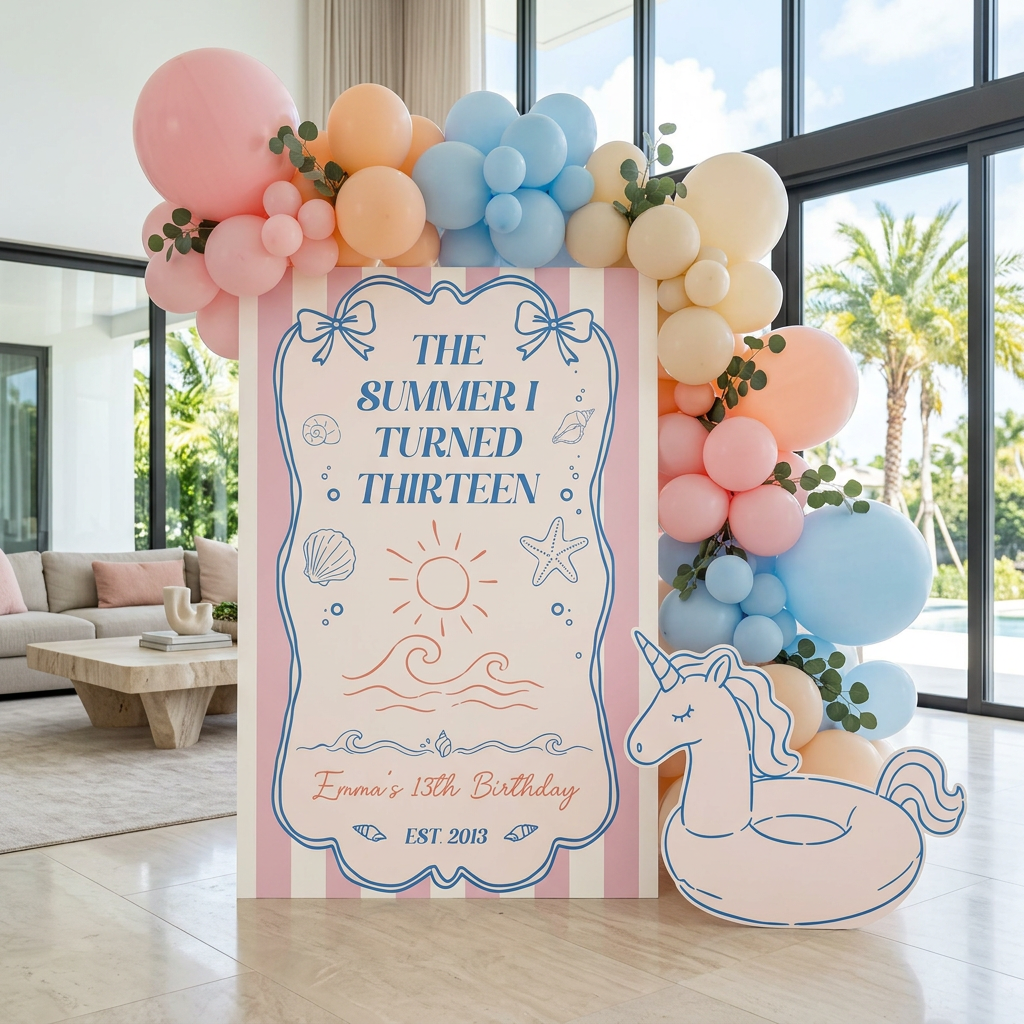 Summer I Turned Thirteen Birthday Party Set - display 3