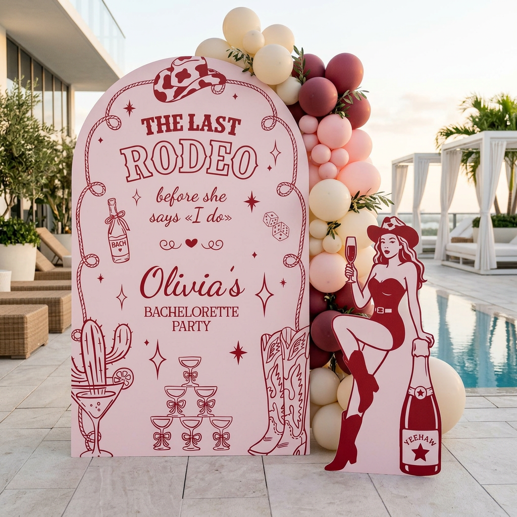 Last Rodeo Bachelorette Party Backdrop Set - display 4