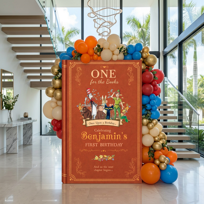 One for the Books Storybook Backdrop (Crimson Tale)