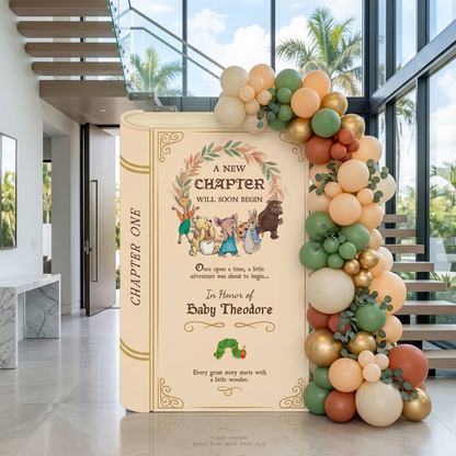 A New Chapter Begins Storybook Backdrop (Chapter One Ivory)