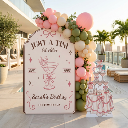 Just a Tini Bit Older Birthday Party Backdrop Set - display 4