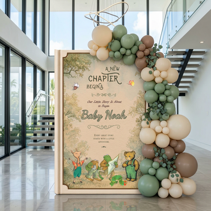 A New Chapter Begins Storybook Backdrop (Woodland Sage)