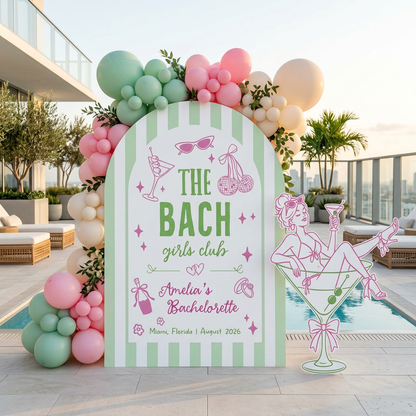 Bach Girls Club Bachelorette Party Backdrop Set - display 4