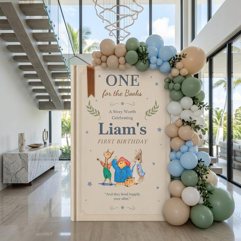 One for the Books Storybook Backdrop (Sky Blue Classics)
