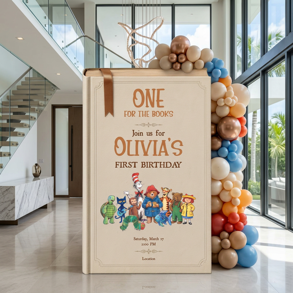 One for the Books Storybook Backdrop (Ivory Classics)